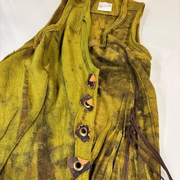 Joyce Seppala Vest Boho Lagenlook Artsy Layered Tunic Fairy Grunge Festival - Picture 9 of 13